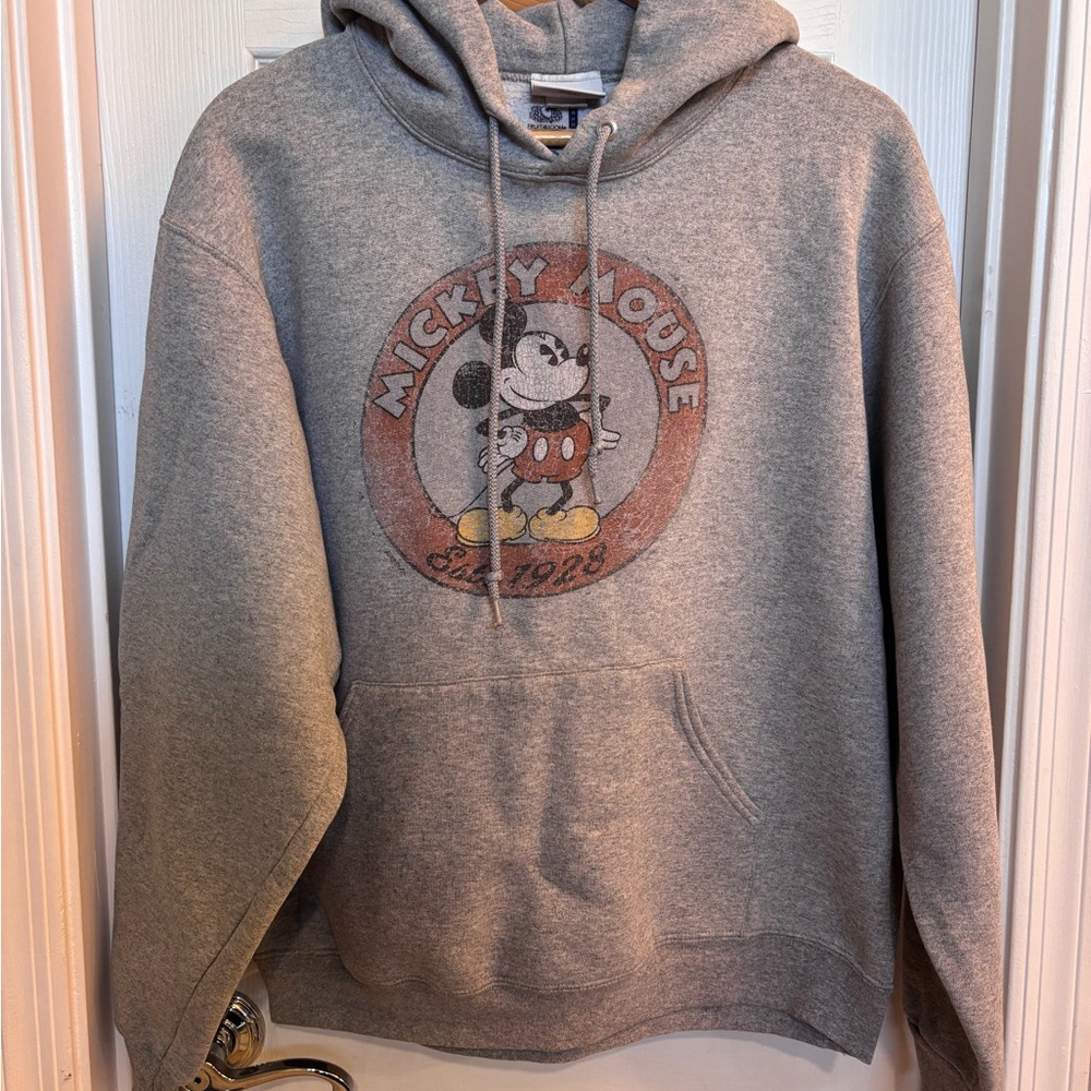 Fruit of the Loom Gray Mickey Mouse Sweater